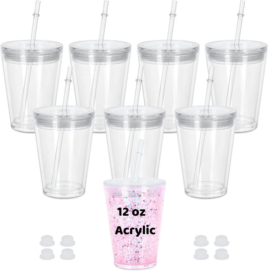 12oz Acrylic Snowglobe Tumbler