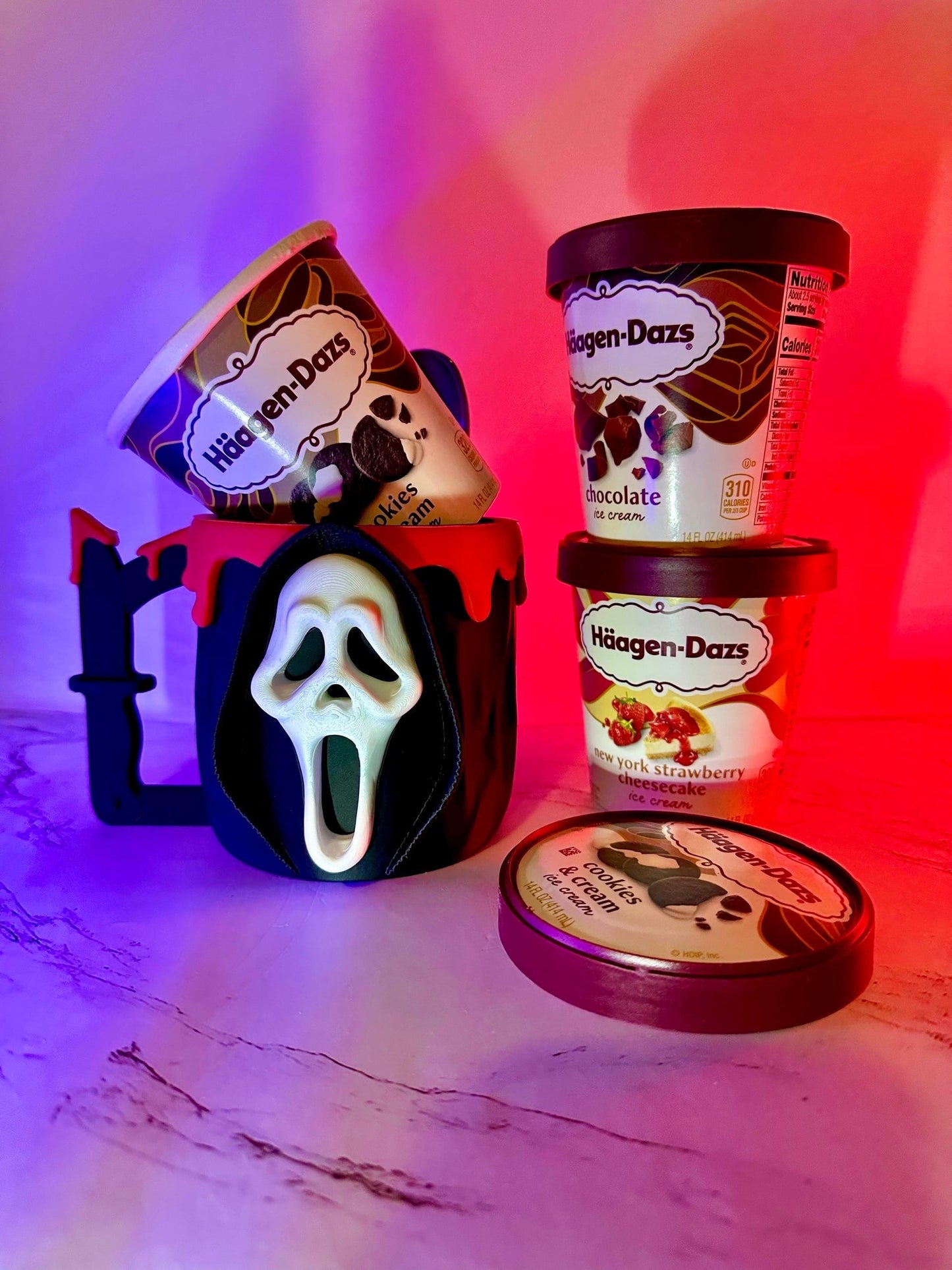 Horror Ice Cream Pint Holder